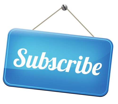 A sign with the word subscribe written on it